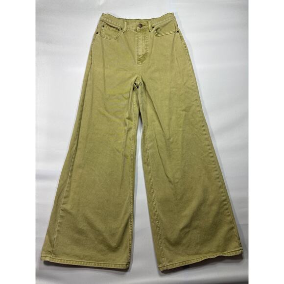 BDG Denim - BDG Urban Outfitters Women's Low A-Wide Leg Green Denim Jeans - Size 28x30.5